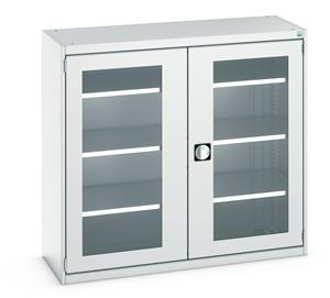 Bott Cubio Window Clear Door Cupboards Cubio Perspex Glazed Cupboard 1300W x 525mmD x 1200mm H